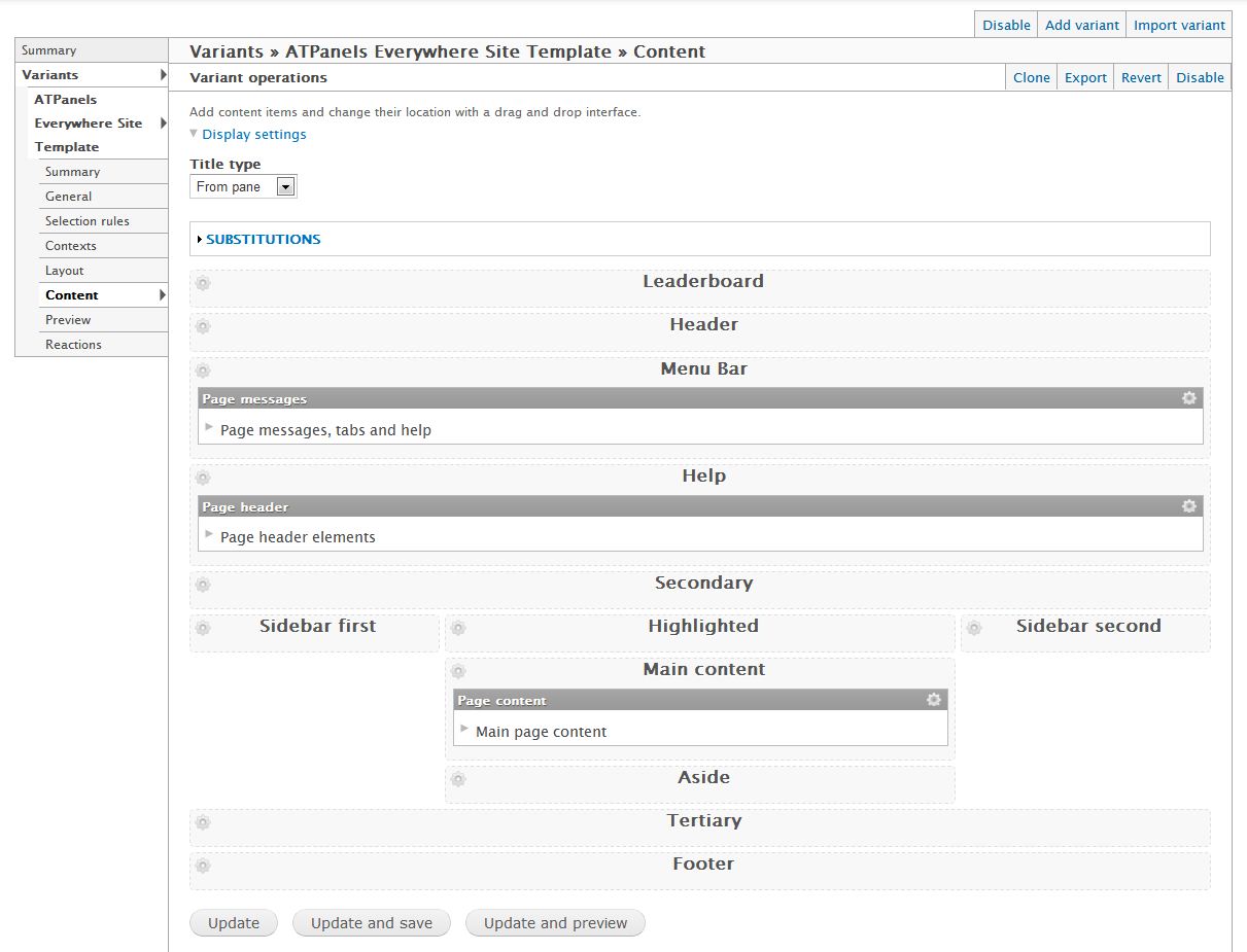 site default template